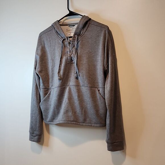 Under Armour Long Sleeve Pullover Hoodie Jogging/Exercise Women's Size Sm/P Gray - Picture 3 of 10